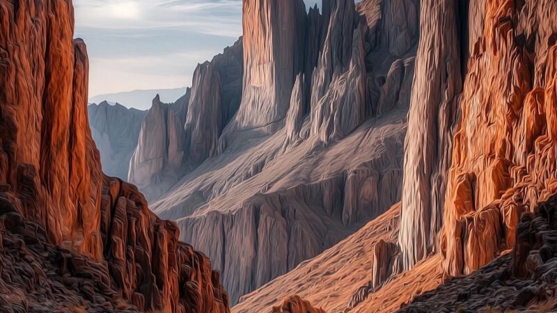 Rocky Mountain Valley iPhone | Jagged Peaks View wallpaper 4K