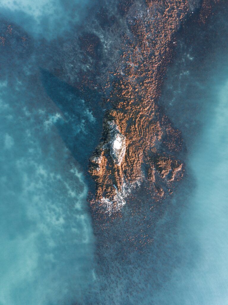 Rocky Peninsula Golden Hour Aerial iPhone Wallpaper 4K wallpaper 4K