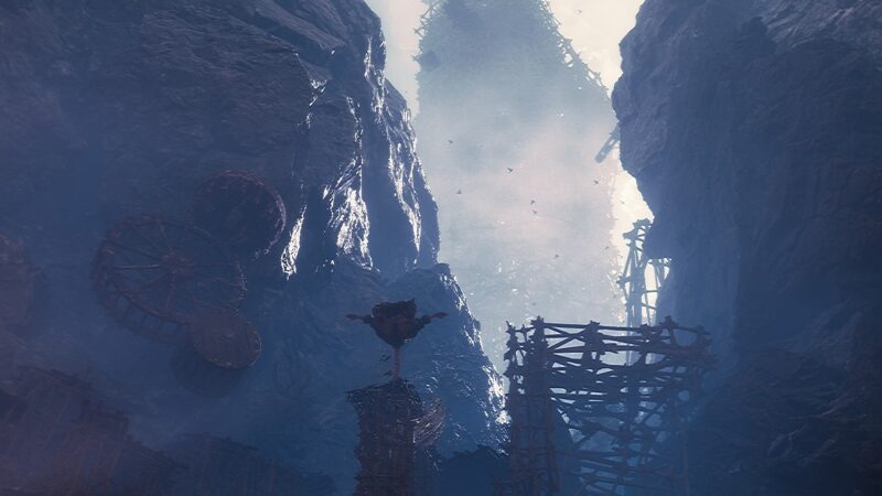 Fantasy Mountain Fortress Phone Wallpaper 4K wallpaper 4K