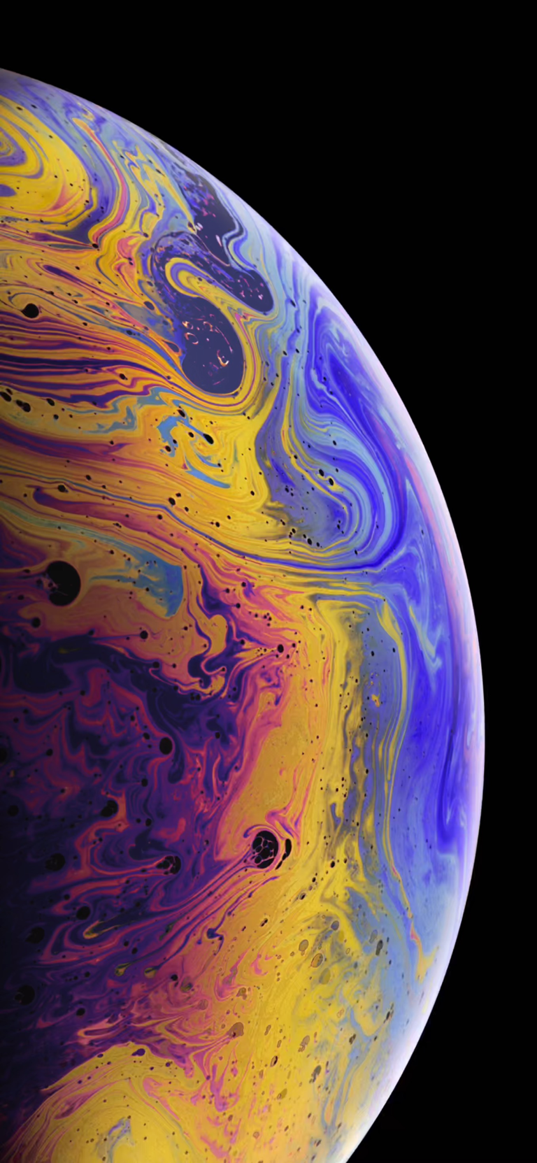 Soap Bubble Swirls iPhone | Colorful Marbled Macro wallpaper 4K
