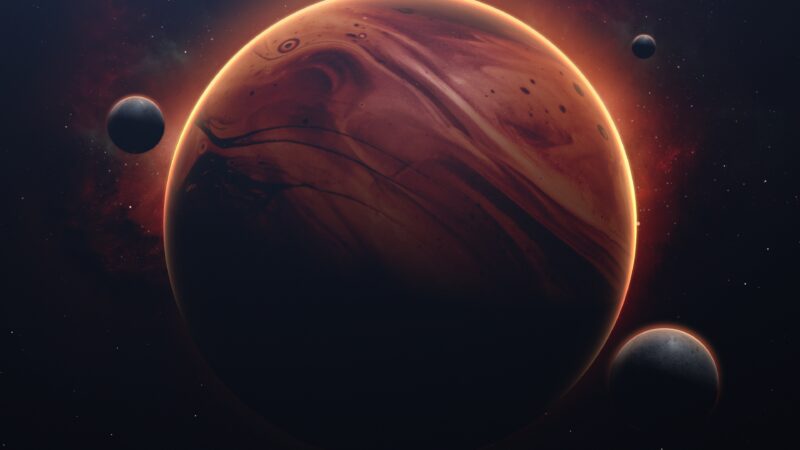 Solarus Red Planet Fiction Outer Realm wallpaper 4K