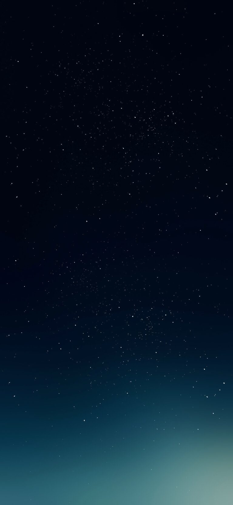 Starfield Night Sky iPhone | Dark Teal Gradient wallpaper 4K