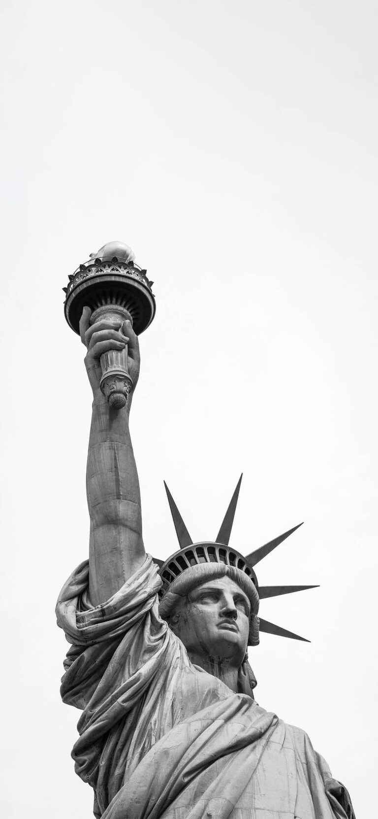 Statue of Liberty Torch | Iconic New York iPhone wallpaper 4K