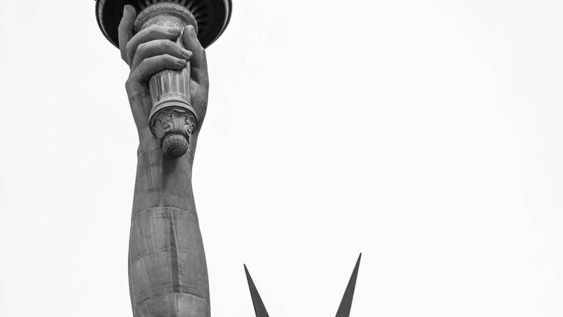 Statue of Liberty Torch | Iconic New York iPhone wallpaper 4K