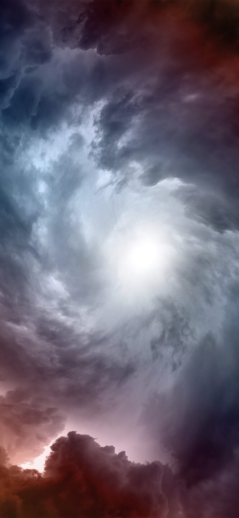 Bright Sun Storm Clouds | Dramatic iPhone Sky wallpaper 4K