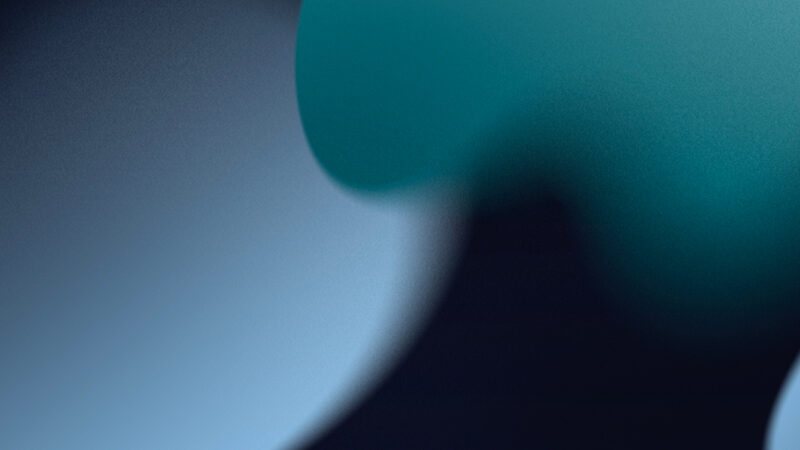 Teal Gradient Shapes iPhone | Abstract Flowing Design wallpaper 4K