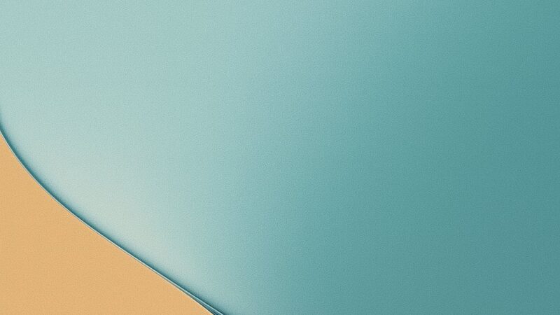 Teal & Tan Curves iPhone | Soft Abstract Lines wallpaper 4K