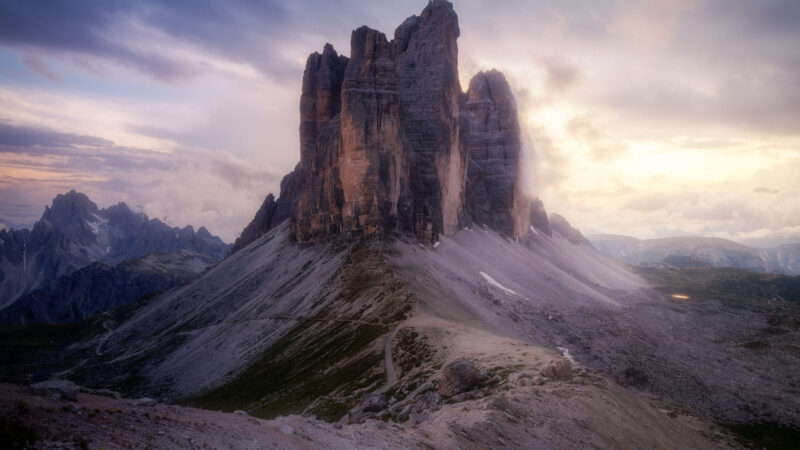Tre Cime di Lavaredo | Italian Dolomites Sunset iPhone wallpaper 4K