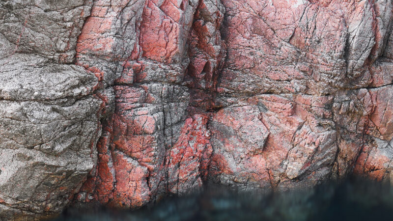 Turquoise Water Rock Face iPhone | Coastal Cliff View wallpaper 4K