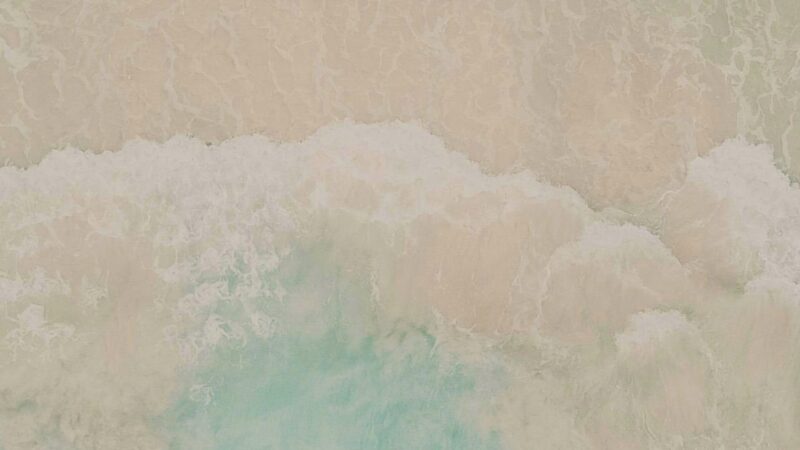 Turquoise Waves Beach iPhone | Ocean Foam & Sand wallpaper 4K