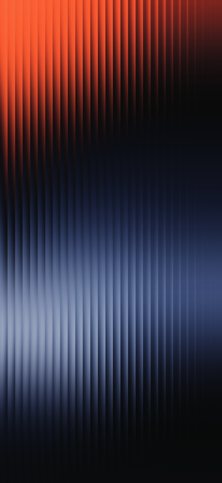 Vertical Stripes iPhone | Orange to Deep Blue wallpaper 4K