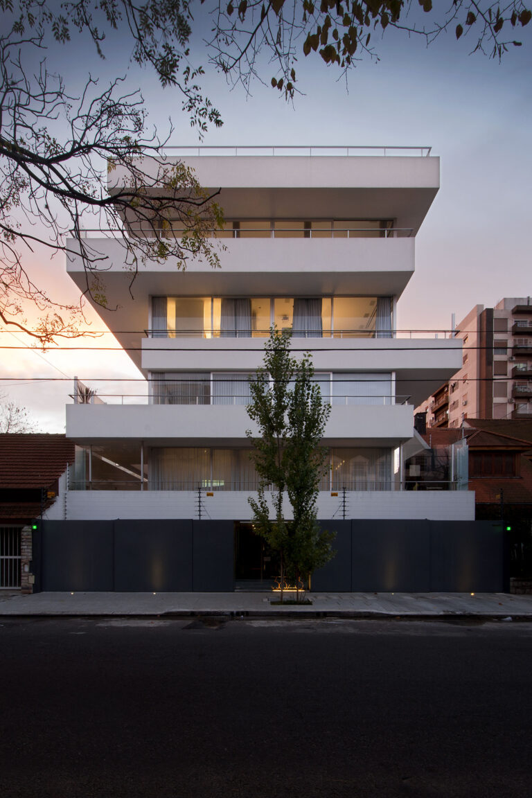 White Luxury Apartment Building Night Glow iPhone Wallpaper HD wallpaper 4K