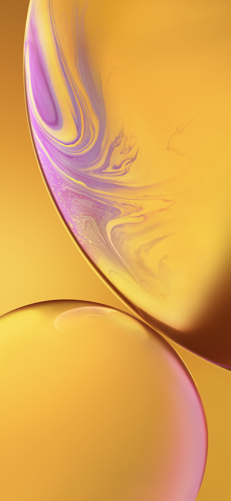Yellow Swirls iPhone | Pale Purple Marble wallpaper 4K