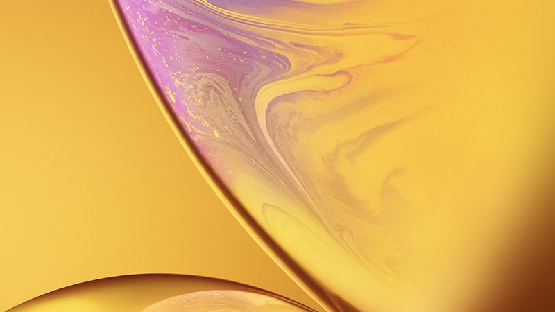 Yellow Swirls iPhone | Pale Purple Marble wallpaper 4K