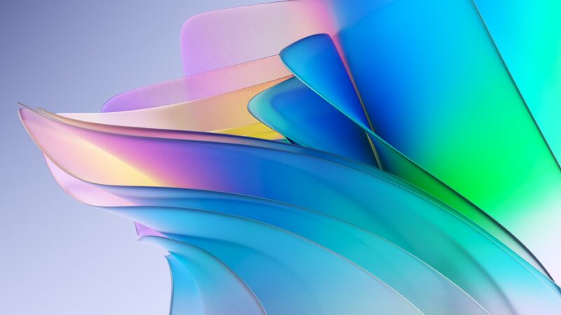 Gradient Abstract Shapes | Soft Color Blend Desktop wallpaper 4K