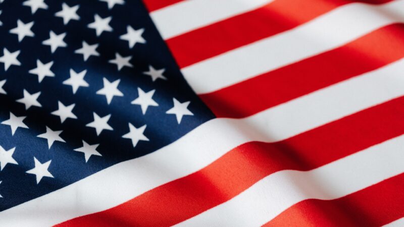 American Flag Breeze | Patriotic Fabric Desktop wallpaper 4K