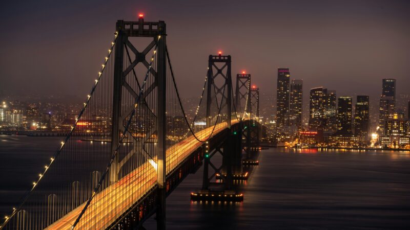 Bay Bridge Skyline | City Lights Desktop wallpaper 4K