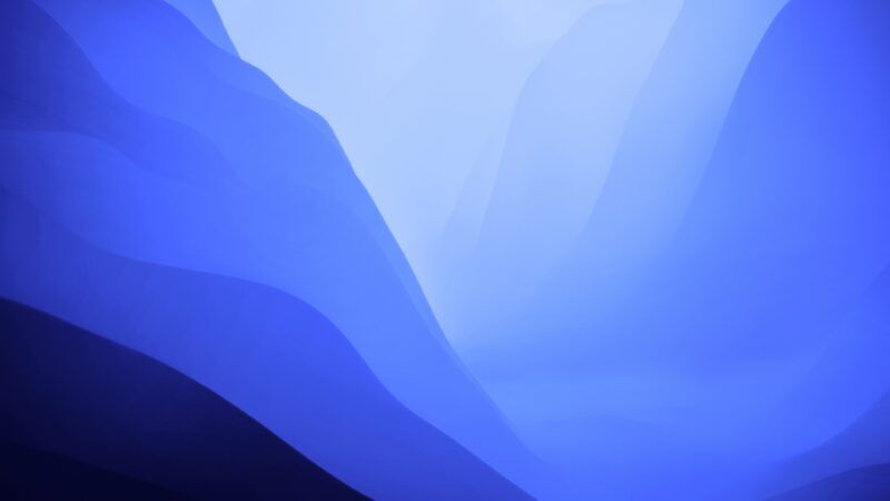 Blue Gradient Forms Desktop | Abstract Shape Flow wallpaper 4K