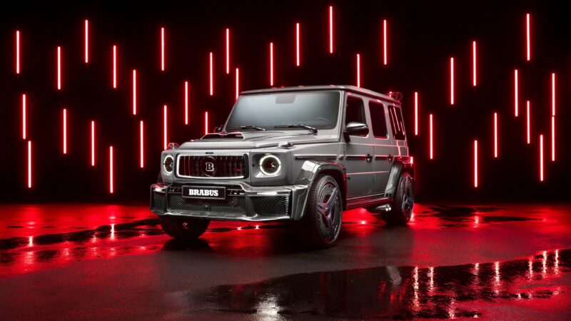 Brabus G-Class | Red Light Reflections Desktop wallpaper 4K
