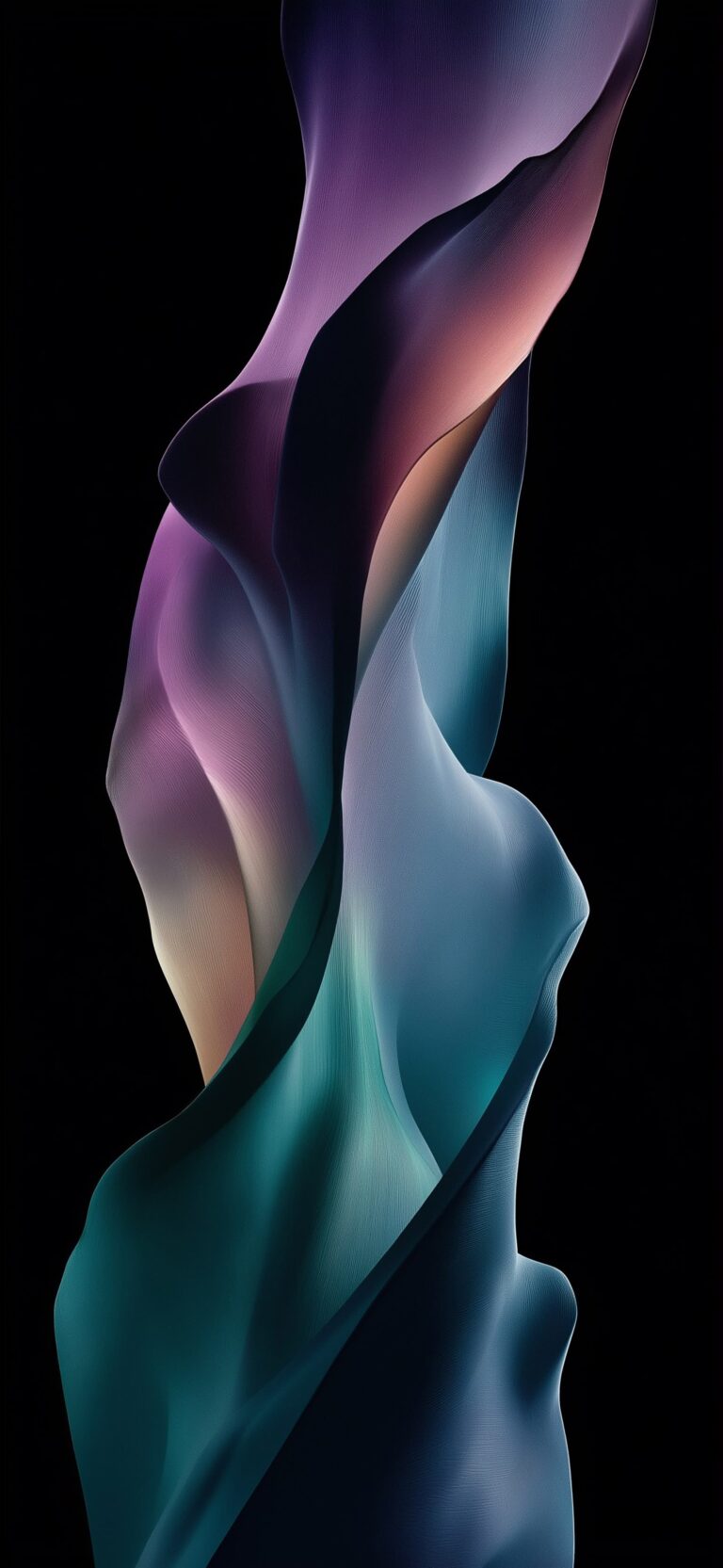 Flowing Shapes iPhone | Gradient Color Swirl wallpaper 4K