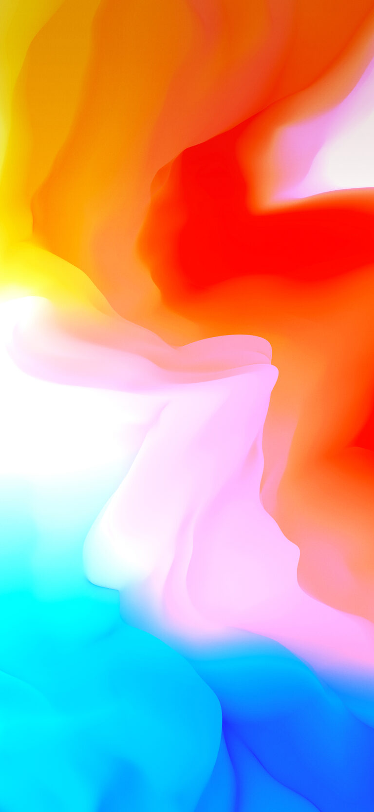 Fluid Color Shapes iPhone | Soft Gradient Blend wallpaper 4K