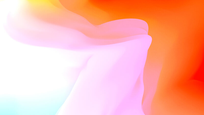 Fluid Color Shapes iPhone | Soft Gradient Blend wallpaper 4K